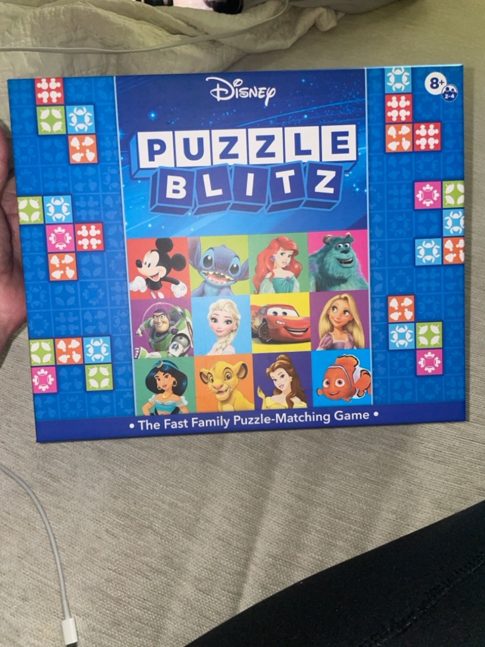 NEW NIB Disney Puzzle Blitz Game - Blue Box with Multicolor Character Tiles - Picture 4 of 4